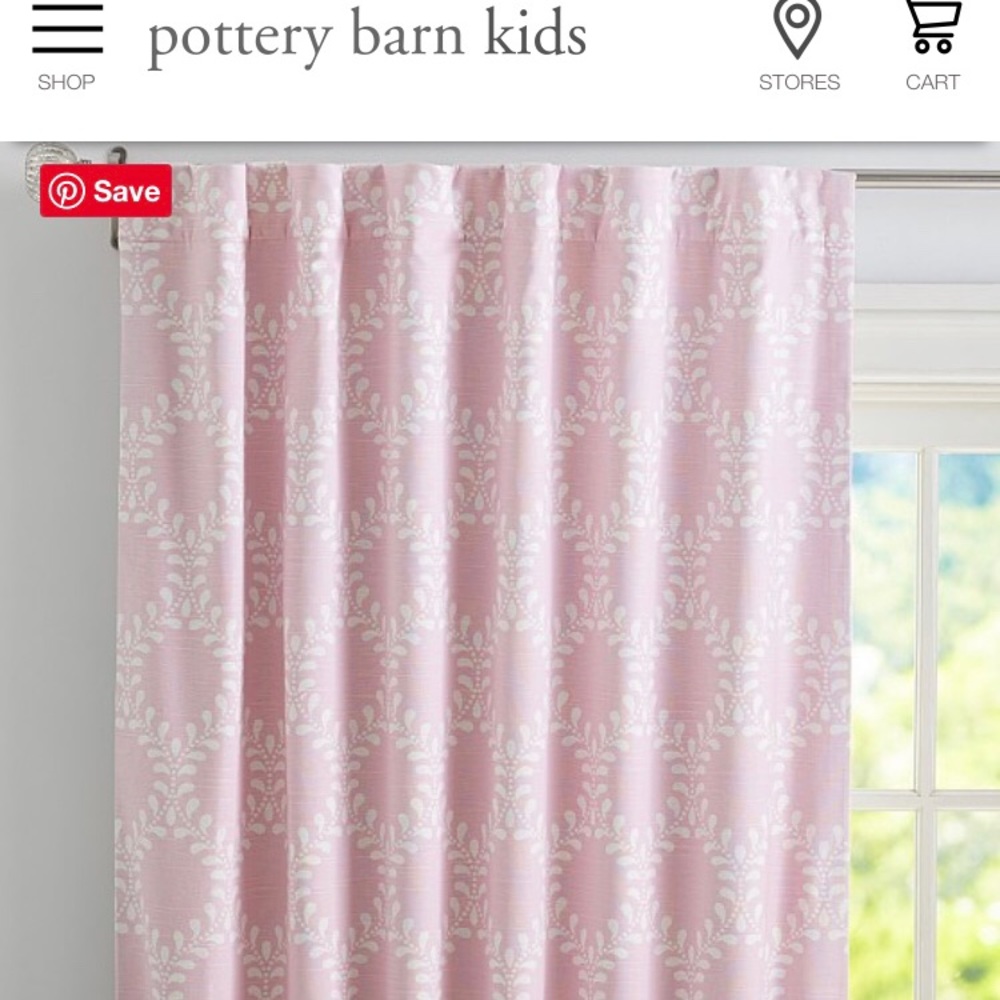 Pottery Barn Kids “Evelyn” blackout curtains